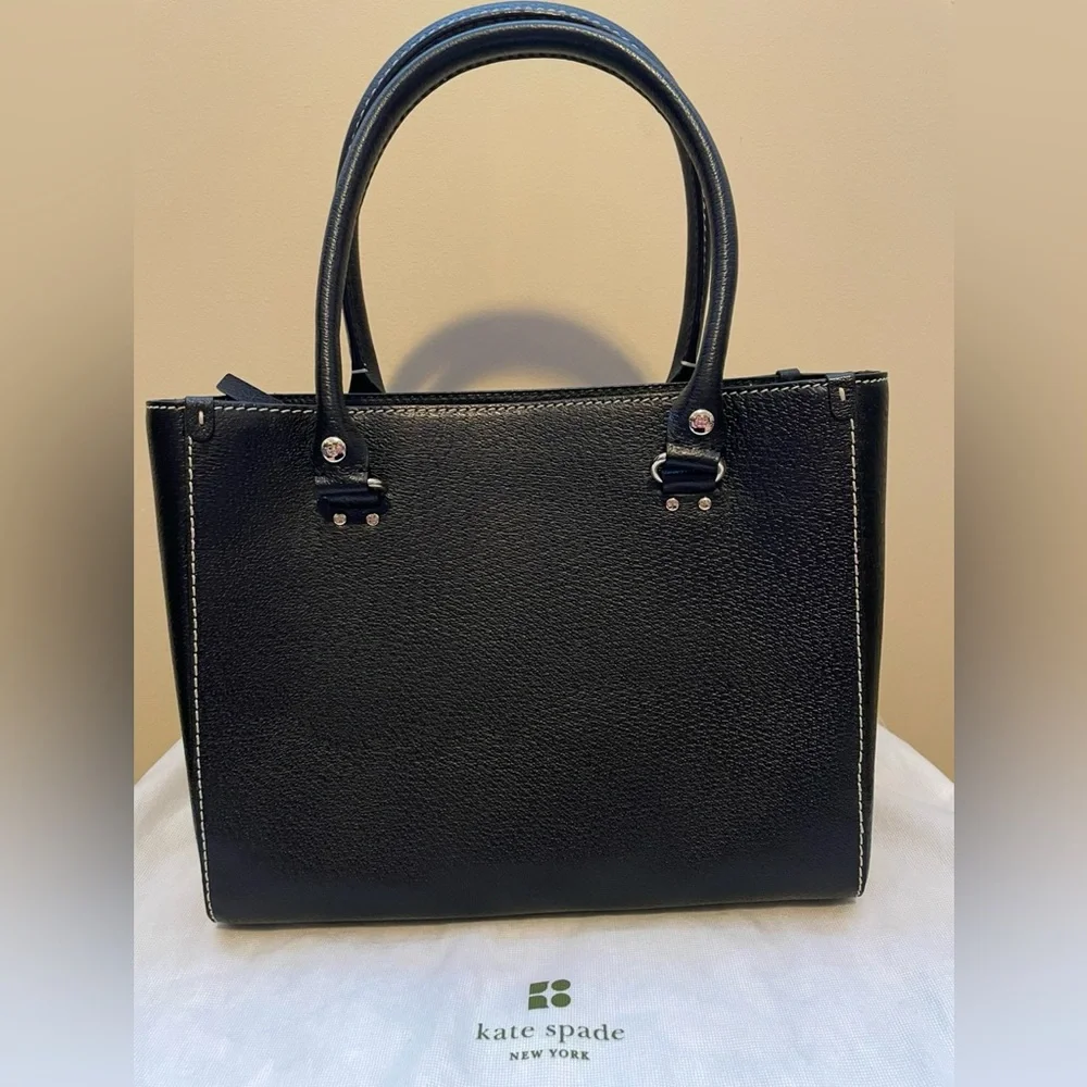 NWT Kate Spade New York Quinn Tarrytown Core Black Leather Handbag - Picture 2 of 10